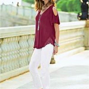 Venus Cold Shoulder Top Size XS